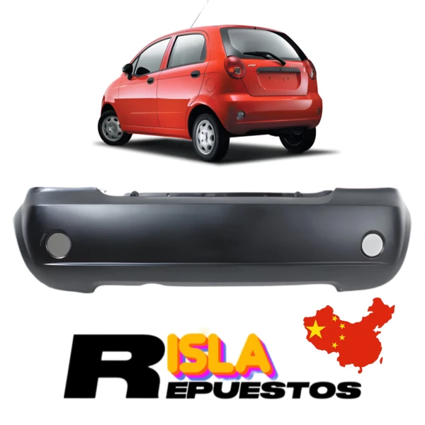 Parachoque Trasero Para Chevrolet Spark 2006 2009 800 1.0